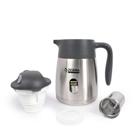 Bình Giữ Nhiệt Inox Smart V Zebra Có Lọc Trà - Phiên Bản Dung Tích 1.2L, 1.5L, 2L, Giữ Nhiệt 12 Giờ, Bình Thủy Tinh Thời Trang, Tặng Bạn Bè