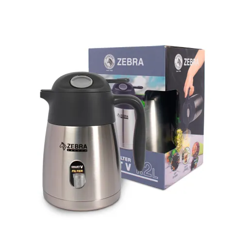 Bình Giữ Nhiệt Inox Smart V Zebra Có Lọc Trà - Phiên Bản Dung Tích 1.2L, 1.5L, 2L, Giữ Nhiệt 12 Giờ, Bình Thủy Tinh Thời Trang, Tặng Bạn Bè