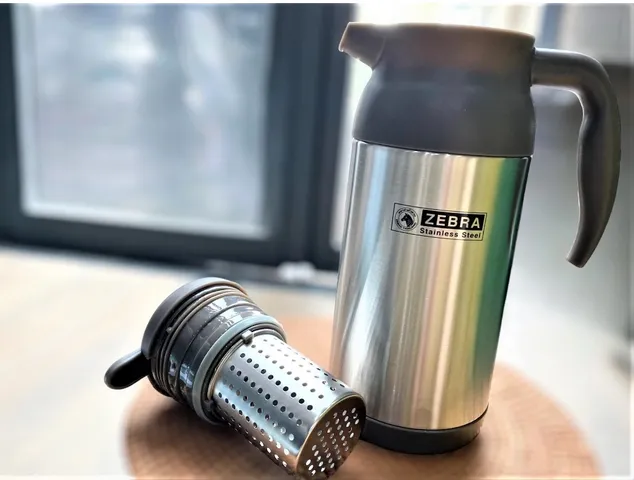 Bình Giữ Nhiệt Inox Smart V Zebra Có Lọc Trà - Phiên Bản Dung Tích 1.2L, 1.5L, 2L, Giữ Nhiệt 12 Giờ, Bình Thủy Tinh Thời Trang, Tặng Bạn Bè