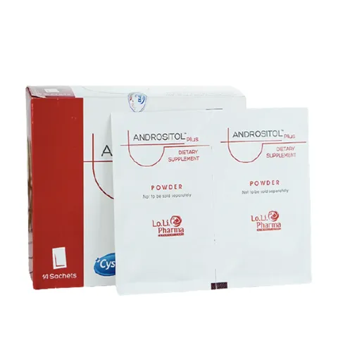 Bột Uống Andrositol Plus Cho Nam Giới - Hỗ Trợ Sức Khỏe Sinh Sản, Tăng Cường Chất Lượng Tinh Binh, Hộp 14 Gói