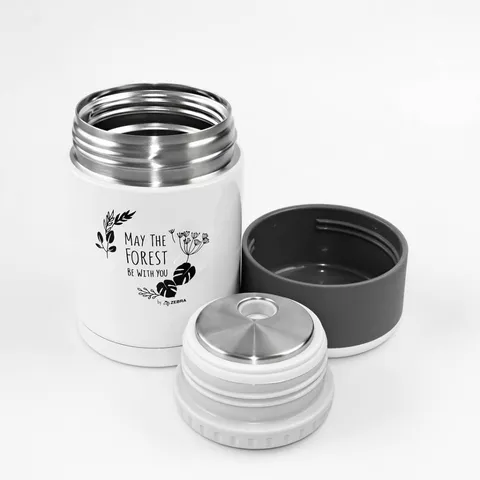 Hộp Cơm Giữ Nhiệt Inox 500ml Zebra Forest Collection - Thiết Kế Hiện Đại, Giữ Nhiệt Đến 6 Giờ, 2 Màu Đen và Trắng