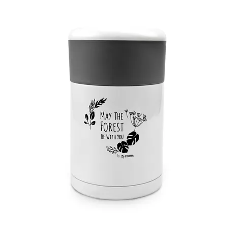 Hộp Cơm Giữ Nhiệt Inox 500ml Zebra Forest Collection - Thiết Kế Hiện Đại, Giữ Nhiệt Đến 6 Giờ, 2 Màu Đen và Trắng