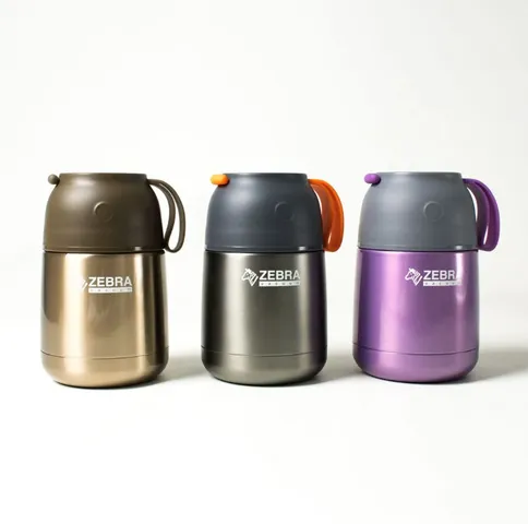 Camen Giữ Nhiệt Inox Zebra 123005 450ml - Hộp Đựng Thức Ăn Chất Liệu Inox SUS304, Giữ Nhiệt Tối Ưu 12 Giờ