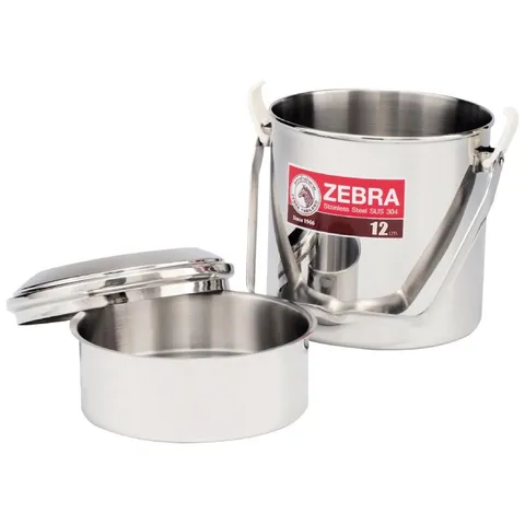Camen Inox có nắp cài và quai cầm Zebra - Đồ Gia Dụng Nhà Bếp Chất Liệu Cao Cấp, Bảo Quản Thức Ăn An Toàn