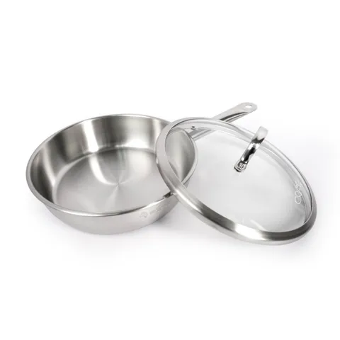 Chảo Inox 3 Lớp Đáy Từ Zebra Estio Pro 24cm - Chống Ăn Mòn, An Toàn Khi Nấu Nướng, Dùng Cho Tất Cả Các Loại Bếp