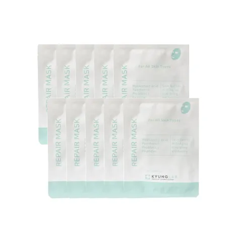 Combo 10 Mặt Nạ Kyung Lab Repair Mask Phục Hồi Da - Chứa HA, Panthenol, Peptides - Dưỡng Ẩm & Cải Thiện Đàn Hồi Da