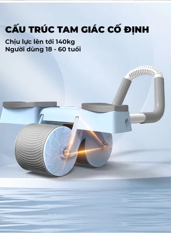 Con Lăn Tập Bụng KATA AW09 - Có Đệm Tay Chống Trơn Trượt, Phù Hợp Tập Luyện Giảm Mỡ Bụng Tại Nhà, Dụng Cụ Thể Dục Thông Minh