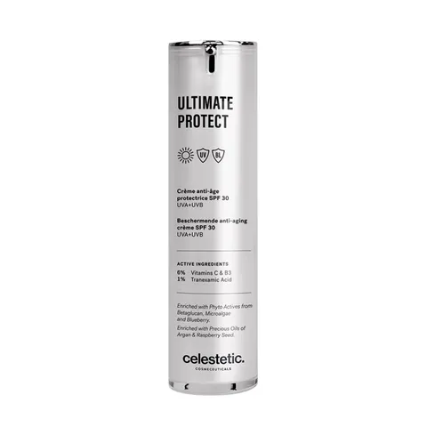 Kem Chống Nắng Celestetic Ultimate Protect Anti-Aging SPF 30 - Bảo Vệ Da Chống UVA/UVB, Giảm Nếp Nhăn, Phù Hợp Với Mọi Loại Da