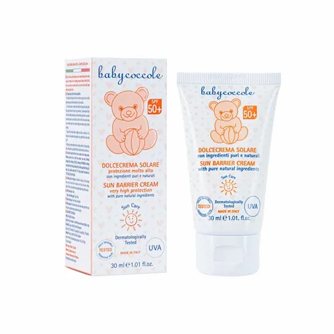 Kem Chống Nắng Dành Cho Bé Babycoccole SPF50+ - An Toàn Từ Thiên Nhiên, Không Paraben, Dưỡng Ẩm, Chống Nước - 75ml