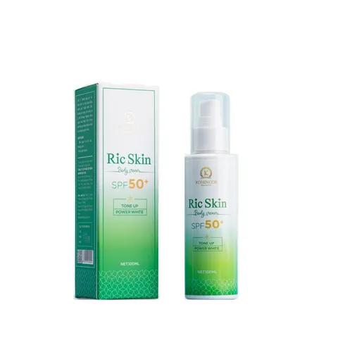 Kem Chống Nắng Toàn Thân Ric Skin Body Cream SPF 50+ - Dưỡng Trắng, Chống Nước, Phù Hợp Mọi Loại Da, 100ml