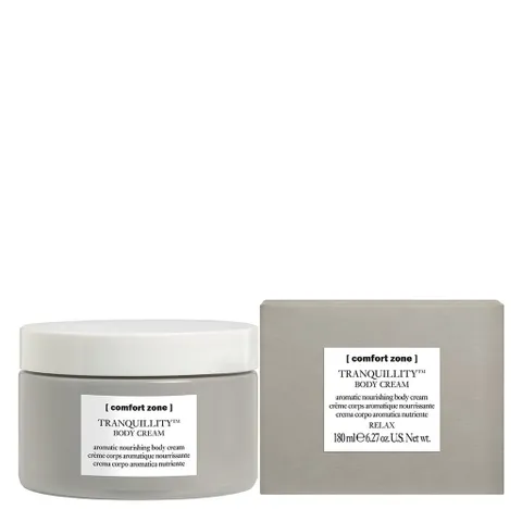 Kem dưỡng thể Comfort Zone Tranquillity Body Cream 180ml - Dưỡng ẩm, làm mềm da, hương hoa hồng và phong lữ, phù hợp cho mọi loại da