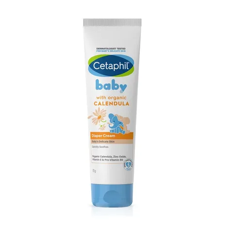 Kem Trị Hăm Cetaphil Baby Diaper Cream 70g - Cấp Ẩm, Làm Dịu Da Nhạy Cảm Cho Bé, Không Nhờn, Không Kích Ứng