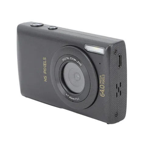 Máy Ảnh Kỹ Thuật Số Mini HS Pixel 64MP - Quay Video 4K, Zoom 18x, Thiết Kế Hiện Đại, Chụp Ảnh Sắc Nét, Ống Kính Góc Rộng