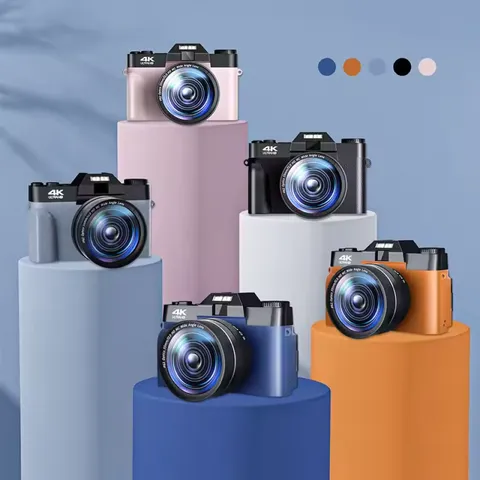 Máy Ảnh Retro 48MP - Quay Phim 4K UltraHD, Ống Kính WideLens và Chế Độ Slow-motion, Thích Hợp Chụp Ảnh Du Lịch và Selfie