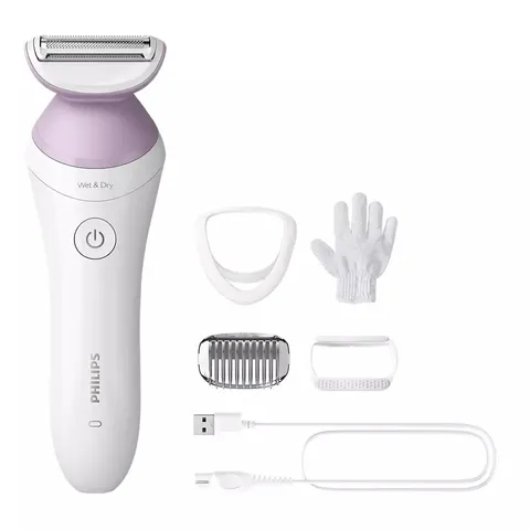 Máy cạo lông cho nữ Philips Lady Shaver BRL136/00 - Thiết kế nhỏ gọn, cạo khô và ướt, an toàn cho da, chăm sóc cá nhân hiệu quả