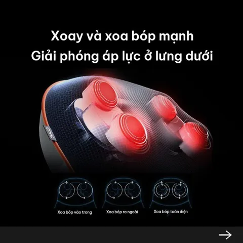 Máy Massage Lưng Đa Năng SKG T5 - Hỗ Trợ Giảm Đau Nhức, Chườm Nóng Hiện Đại, Thiết Kế Không Dây, 3 Chế Độ Massage Ổn Định