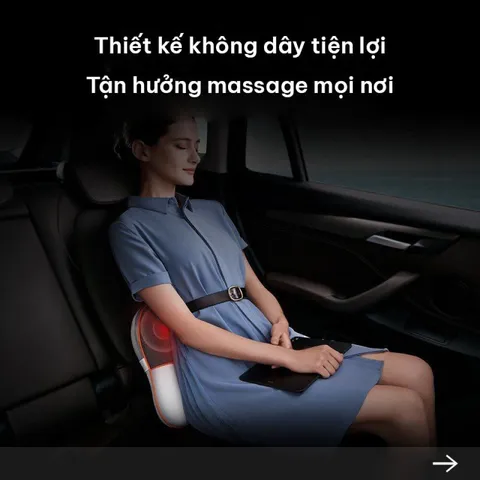 Máy Massage Lưng Đa Năng SKG T5 - Hỗ Trợ Giảm Đau Nhức, Chườm Nóng Hiện Đại, Thiết Kế Không Dây, 3 Chế Độ Massage Ổn Định