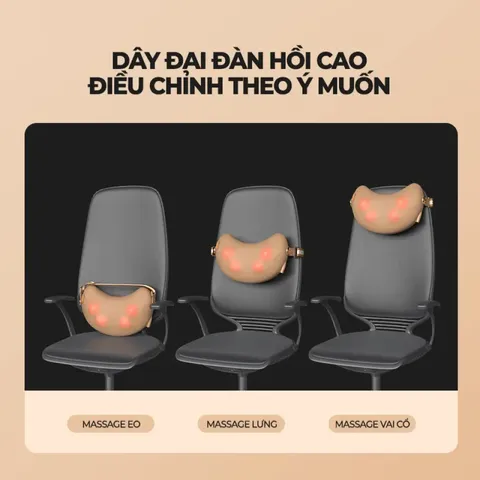 Máy massage toàn thân SKG T1-2 - Thiết bị massage 4D với đai đeo 360° đa năng cho cảm giác thư giãn tuyệt vời mọi lúc, mọi nơi