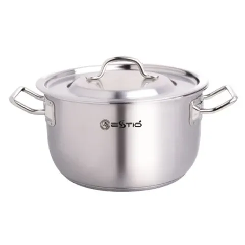 Nồi Inox Zebra Estio Pro 3 Đáy 16cm/20cm/22cm/26cm - Bếp Từ An Toàn, Chất Liệu Inox 304 Cao Cấp, Nấu Nhanh Ngon