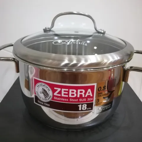 Nồi Inox Zebra Extreme Infinity 3 Đáy - Nắp Kính Chịu Lực, Dùng Được Các Loại Bếp, Tiết Kiệm Nhiên Liệu, Thiết Kế Sang Trọng
