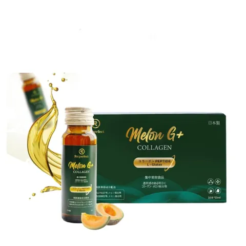 Nước Uống Collagen Melon G+ Reiperfect Trắng Da Nhật Bản - Tăng Cường Độ Đàn Hồi, Trẻ Hóa Da, Hỗ Trợ Làm Đẹp Từ Bên Trong