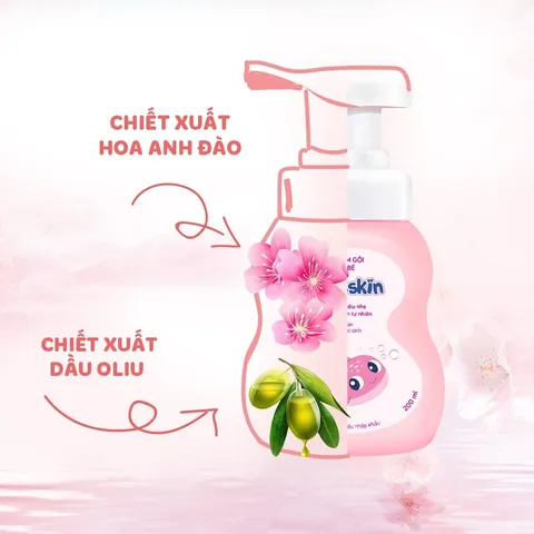 Sữa Tắm Gội Cho Bé Kutieskin 200ml - Hương Thơm Ngọt Ngào, Làm Sạch Dịu Nhẹ & Ngăn Ngừa Hăm, Rôm, Mẩn Ngứa
