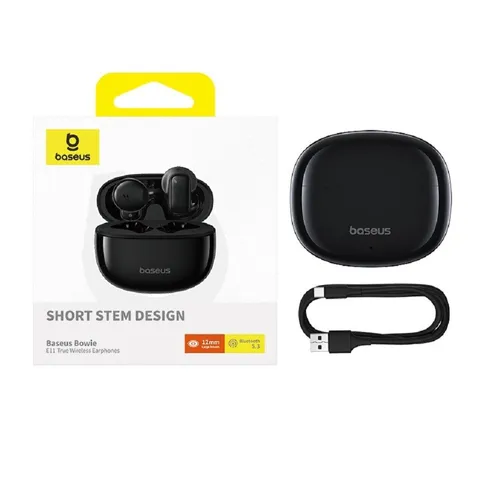 Tai nghe Bluetooth Baseus Bowie E11 - Tai nghe không dây, độ trễ thấp, công nghệ khử ồn ENC, thời gian sử dụng 30 giờ, âm thanh sống động.