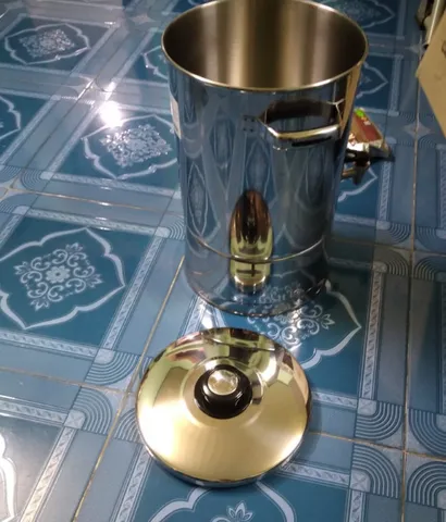 Thùng Đựng Nước Inox 304 Có Vòi Gạt Zebra 14.3L - Chất Liệu Cao Cấp Không Gỉ, Dễ Dàng Vệ Sinh, Thích Hợp Đồ Gia Dụng Nhà Bếp