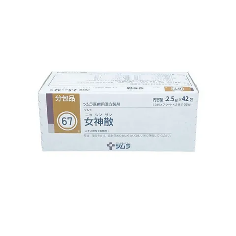 Tsumura Nyoshinsan 67 - Thực Phẩm Chức Năng Hỗ Trợ Điều Hòa Kinh Nguyệt, Giảm Đau Bụng Kinh và Mệt Mỏi, Hộp 42 Gói