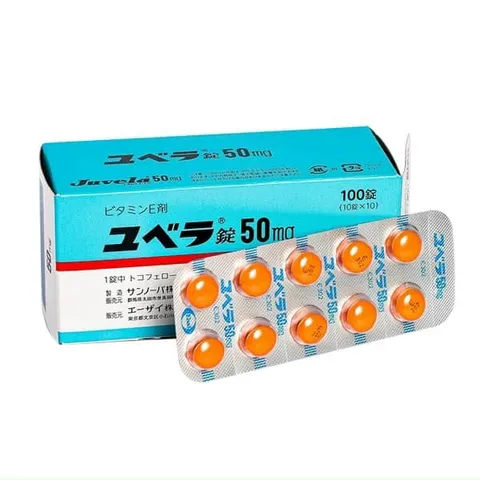 Viên uống Vitamin E 50mg Eisai Nhật Bản - Tăng cường sức khỏe làn da, tóc, móng, hỗ trợ ngăn ngừa thiếu hụt vitamin E