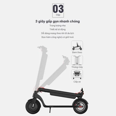 Xe điện Scooter KATA eV1 - 3 Chế Độ Lái Thông Minh, Pin Lithium Nhỏ Gọn, An Toàn Với Hệ Thống Phanh Kép – Đồ Thể Thao Du Lịch