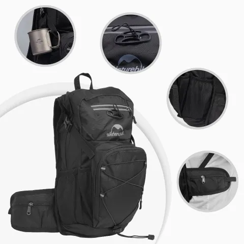 Balo Thể Thao Dã Ngoại Naturehike CNK2300BB011 - Balo Du Lịch Kèm Túi Nước Siêu Nhẹ, Thiết Kế Thông Minh, Phù Hợp Với Chuyến Đi Xe Đạp