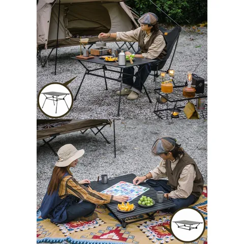 Bàn Nhôm Xếp Gọn Điều Chỉnh Độ Cao FT12 NatureHike - Bền Bỉ, Dễ Dàng Mang Theo, Thích Hợp Cắm Trại & Dã Ngoại
