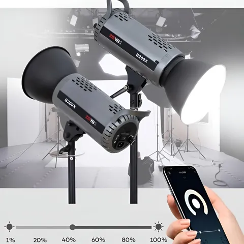 Bộ đèn Led Livestream ZSYB B200X 3200-5600K - Đèn Quay Chụp Chuyên Nghiệp, Hoàn Màu Cao, Điều Khiển Từ Xa