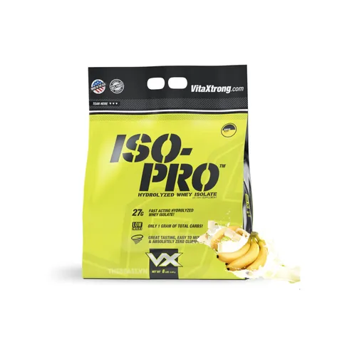 Bột Whey Protein VitaXtrong ISO Pro 100% Hydrolyzed - Hỗ trợ tăng cơ nhanh, hương vị tự nhiên, không đường, không béo - 2LB Chocolate