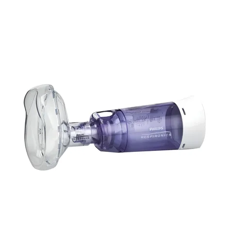 Buồng Đệm Có Mặt Nạ Philips Respironics OptiChamber Diamond - Thiết Bị Hỗ Trợ Hô Hấp Tiện Ích Cho Người Lớn Và Trẻ Em