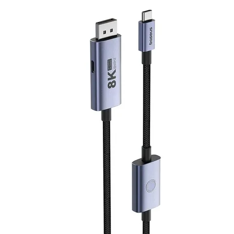 Cáp chuyển đổi Baseus 1.5m Type-C sang DP 8K với PD 100W - Kết nối màn hình độ phân giải cao hiệu suất tối ưu