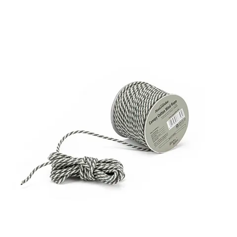 Dây buộc cọc lều Cotton Naturehike NH20PJ122 - Dây cố định lều bền chắc cho cắm trại, Dụng cụ du lịch ngoài trời, 30m, màu Xám Xanh/Nâu