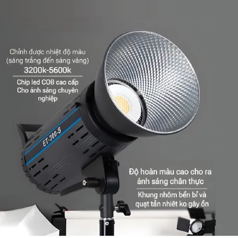 Đèn LED Livestream ET 300S Bi-Color Mới - Chỉnh Cường Độ & Màu Sắc, Chất Lượng Hình Ảnh Cao, Phụ Kiện Chụp Ảnh & Livestream