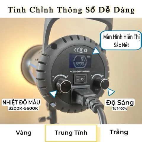 Đèn LED Livestream ET 300S Bi-Color Mới - Chỉnh Cường Độ & Màu Sắc, Chất Lượng Hình Ảnh Cao, Phụ Kiện Chụp Ảnh & Livestream