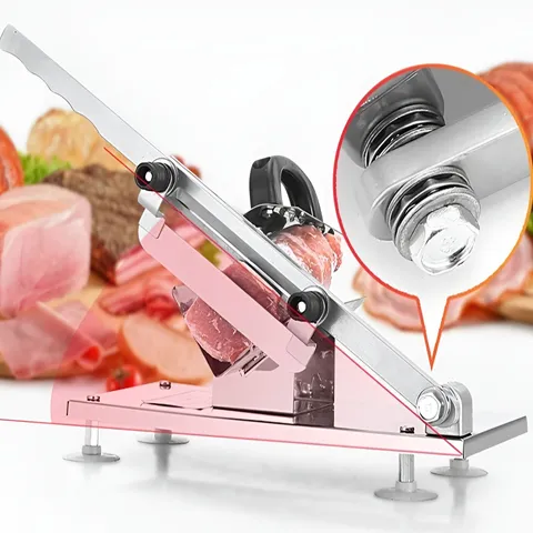 Dụng Cụ Thái Thịt Đông Lạnh Đa Năng - Thiết Bị Bếp Cắt Thịt Tươi Ngon, Rau Củ, Độ Dày Điều Chỉnh 0.3-10mm