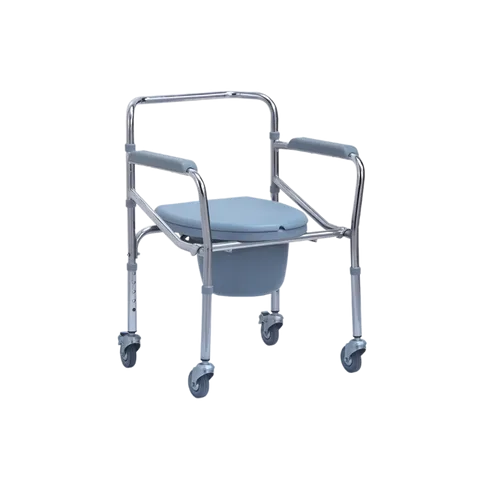 Ghế bô vệ sinh tích hợp bánh xe ONE-X 696 - Thiết kế gọn nhẹ, dễ di chuyển, chịu tải 100kg, tiện lợi cho mọi đối tượng sử dụng