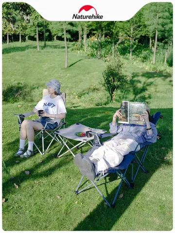 Ghế xếp cắm trại 2in1 đa năng Naturehike CNK2300JJ012 - Ghế dài, ghế đơn và bàn nhỏ cho dã ngoại tiện lợi, thiết kế gấp gọn, bền bỉ.