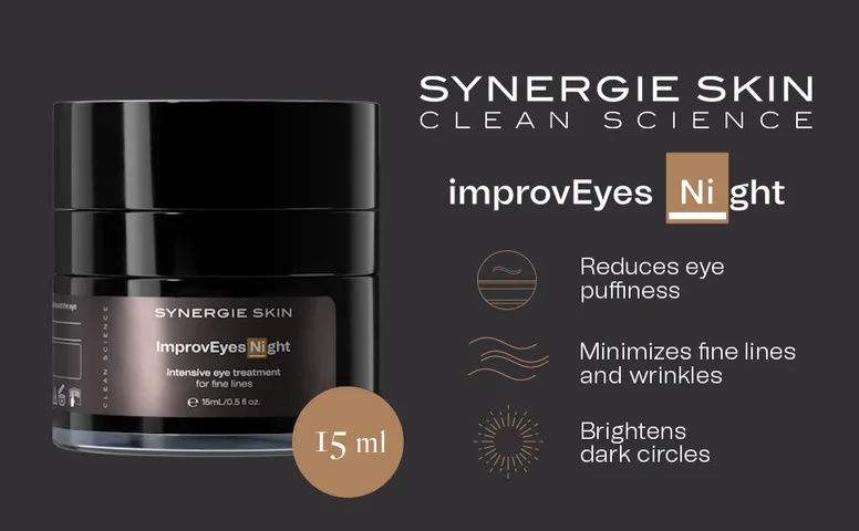Kem Dưỡng Trẻ Hóa Mắt Ban Đêm Synergie Skin ImprovEyes Night 15ml - Giảm Bọng Mắt, Quầng Thâm, Tăng Cường Độ Ẩm, Phù Hợp Mọi Loại Da