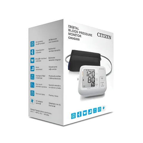 Máy Đo Huyết Áp Bắp Tay Citizen CHUG330 - Kỹ Thuật Cao, Kết Quả Chính Xác, Dễ Dàng Sử Dụng, Thích Hợp Cho Gia Đình