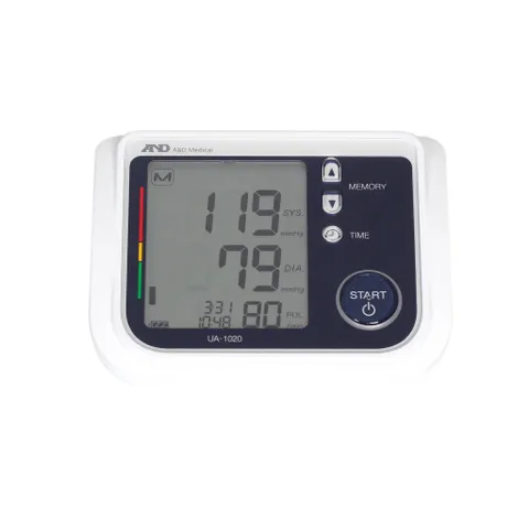 Máy Đo Huyết Áp Tự Động AND UA-1020 - Nhịp Tim, Kết Quả Chính Xác, Thiết Kế Thoải Mái, Phát Hiện Bất Thường, Phù Hợp Tất Cả Người Dùng