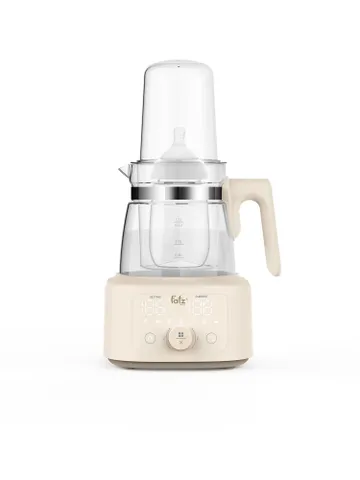 Máy Hâm Sữa Fatzbaby HiQuick 3 - Đun Nước Pha Sữa Thủy Tinh, Màn Hình LED, Chức Năng Tiệt Trùng 30 Phút, Dung Tích 1.3L