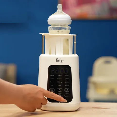 Máy hâm sữa siêu tốc thông minh Fatzbaby Mono 12 FB3011KB - Hâm nóng sữa nhanh chóng trong 4 phút với 4 chế độ tiện dụng