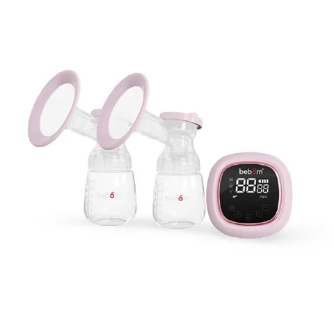 Máy Hút Sữa Điện Đôi Beborn BP01 - Bình Đựng PP Không BPA, Pin 2000mAh, 3 Chế Độ, Dễ Sử Dụng, Hỗ Trợ Mẹ Nuôi Dưỡng Bé