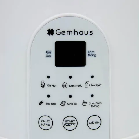 Máy làm sữa hạt Gemhaus GH110 Pro 1000ml - 8 chế độ xay nhuyễn, cối thủy tinh, dễ sử dụng - Sữa hạt thơm ngon cho gia đình